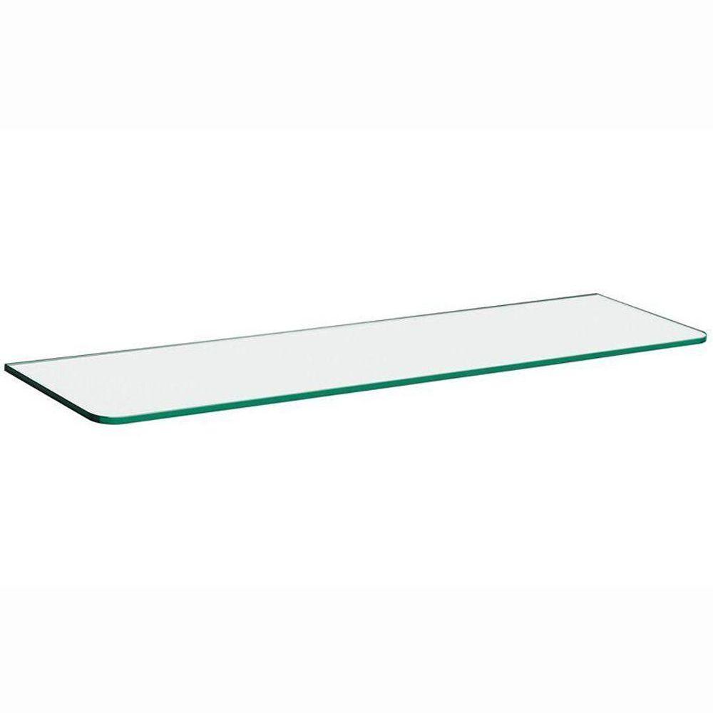 Dolle 32 in. x 5/16 in. x 8 in. Standard Line Shelf in Clear Glass
