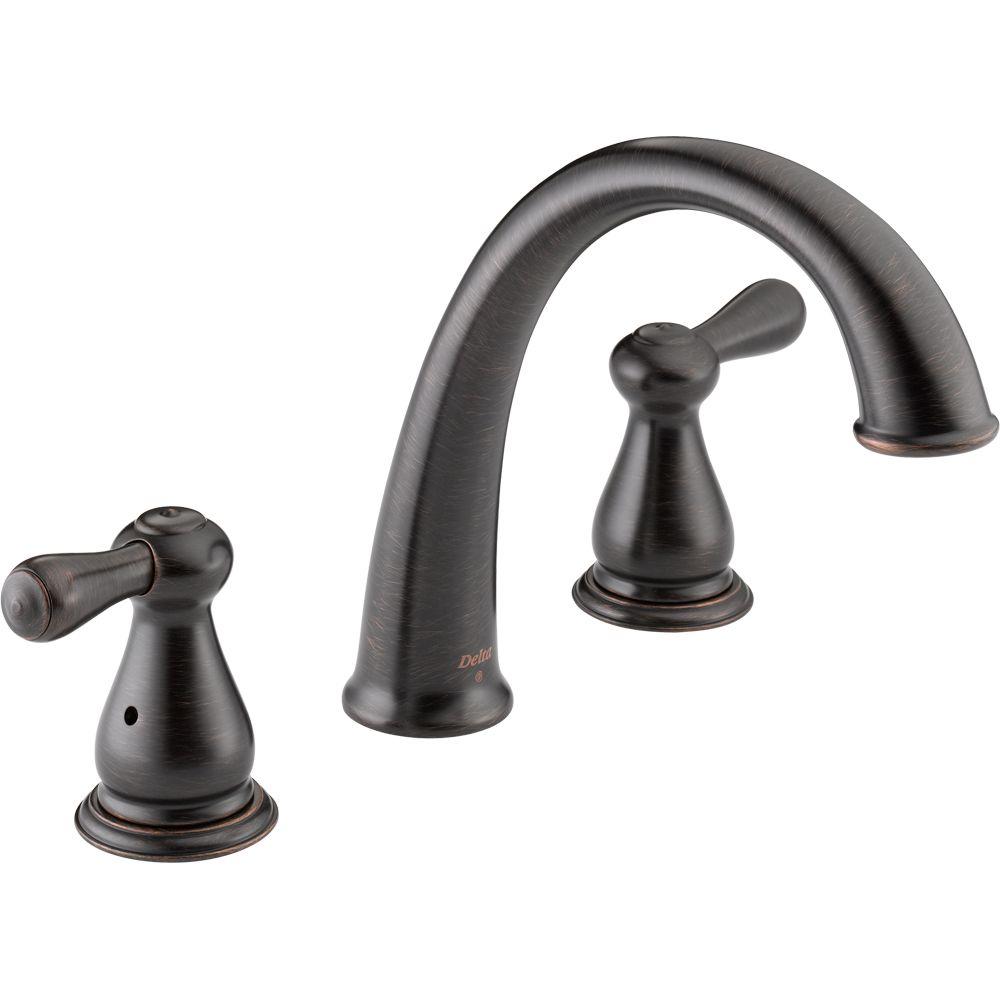 Delta Leland 2 Handle Deck Mount Roman Tub Faucet Trim Kit Only In