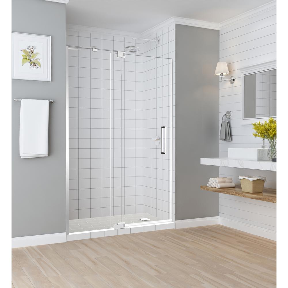 UPC 192540000036 product image for Aston Madox 48 in. to 54 in. x 74.875 in. Frameless Pivot Shower Door in Chrome | upcitemdb.com