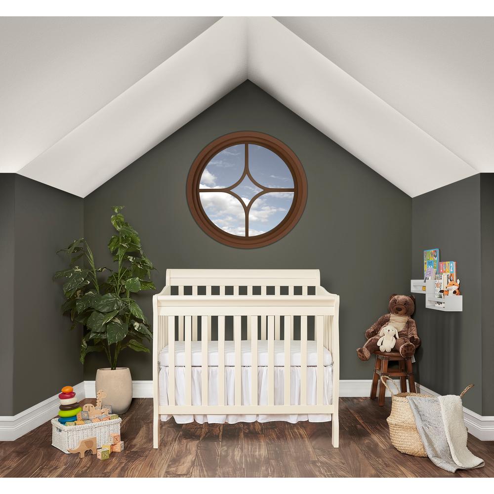 Dream On Me Naples White 4in1 Convertible Mini Crib 633W The Home