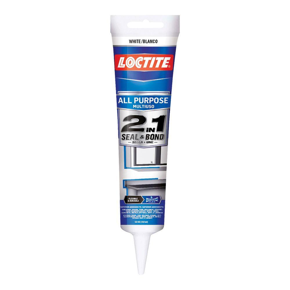 Loctite 5.5 fl. oz. White 2in1 Seal and Bond AllPurpose Sealant (12