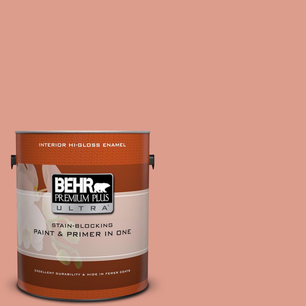 Behr Premium Plus Ultra 1 Gal 210d 4 Medium Terracotta Matte 210d 4 Medium Terracotta Hi Gloss Enamel Interior Paint And