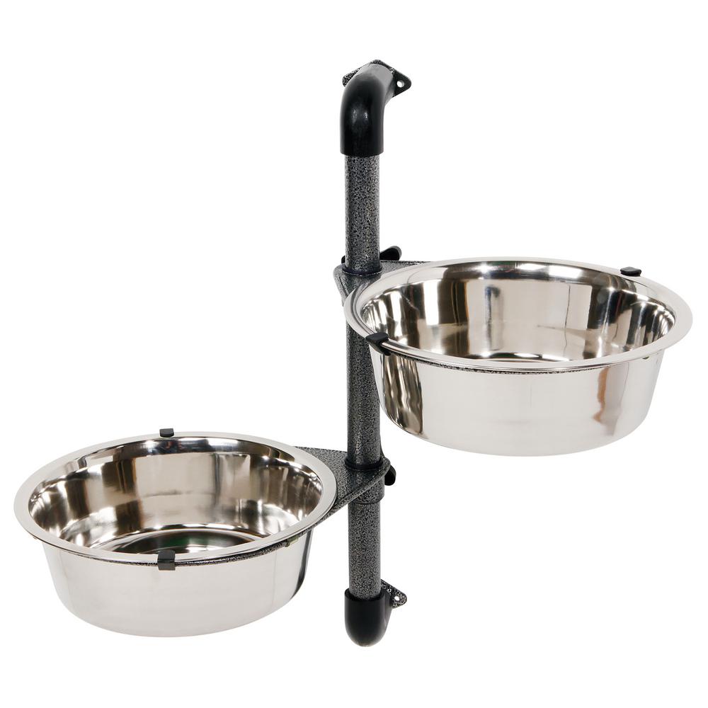 adjustable elevated dog feeder