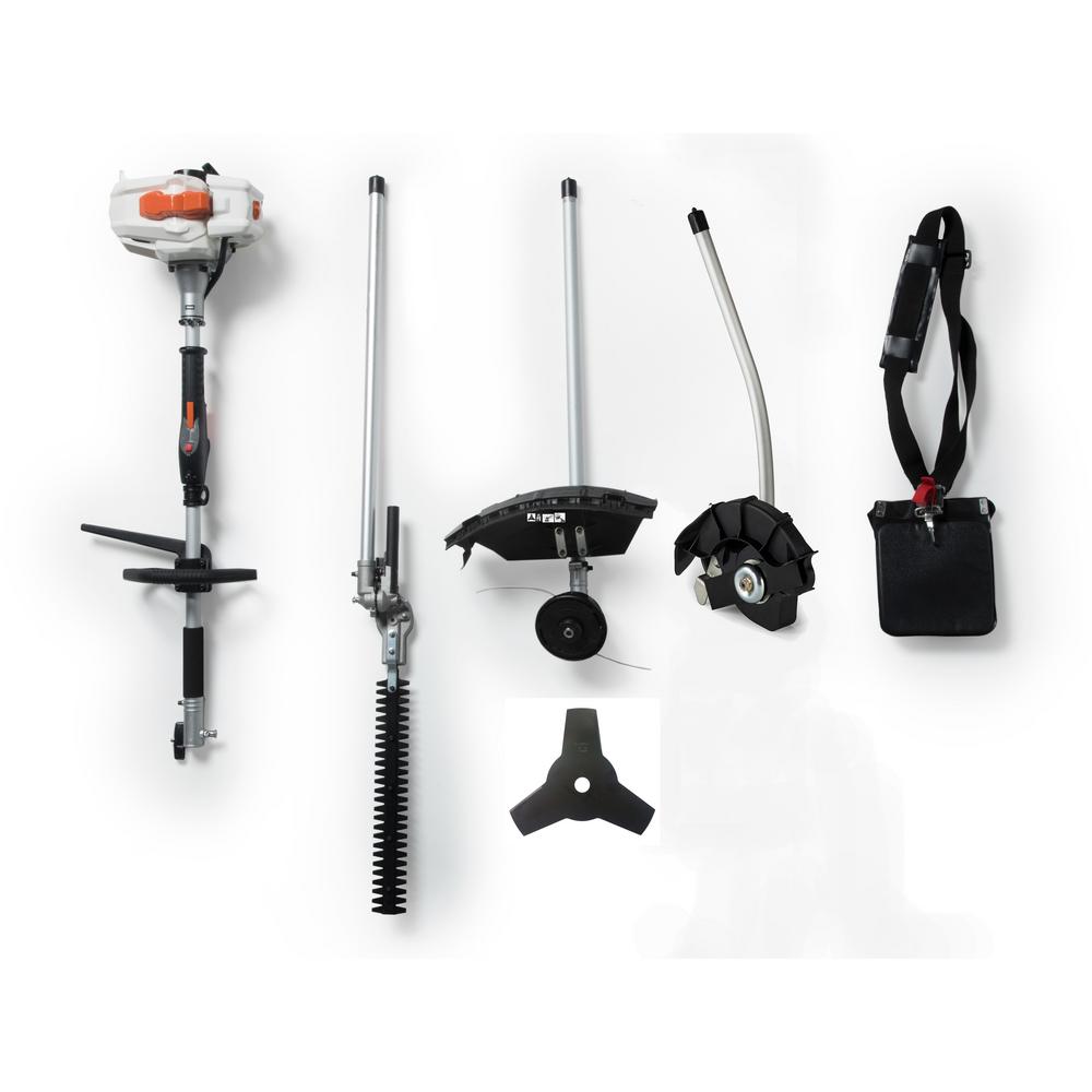 2-Cycle 26cc Gas Full Crank Shaft 4-in-1 Multi-Function String Trimmer