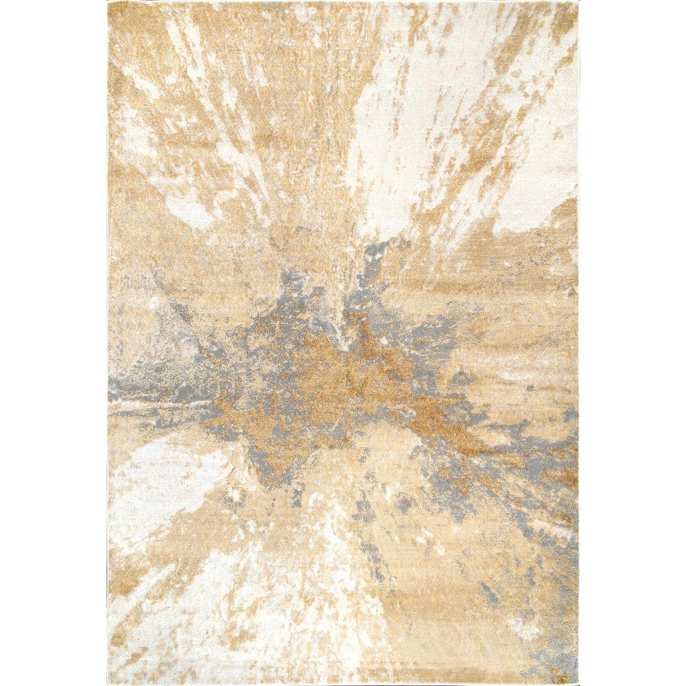 nuLOOM Contemporary Abstract Cyn Gold 8 ft. x 10 ft. Area RugCFDR02A