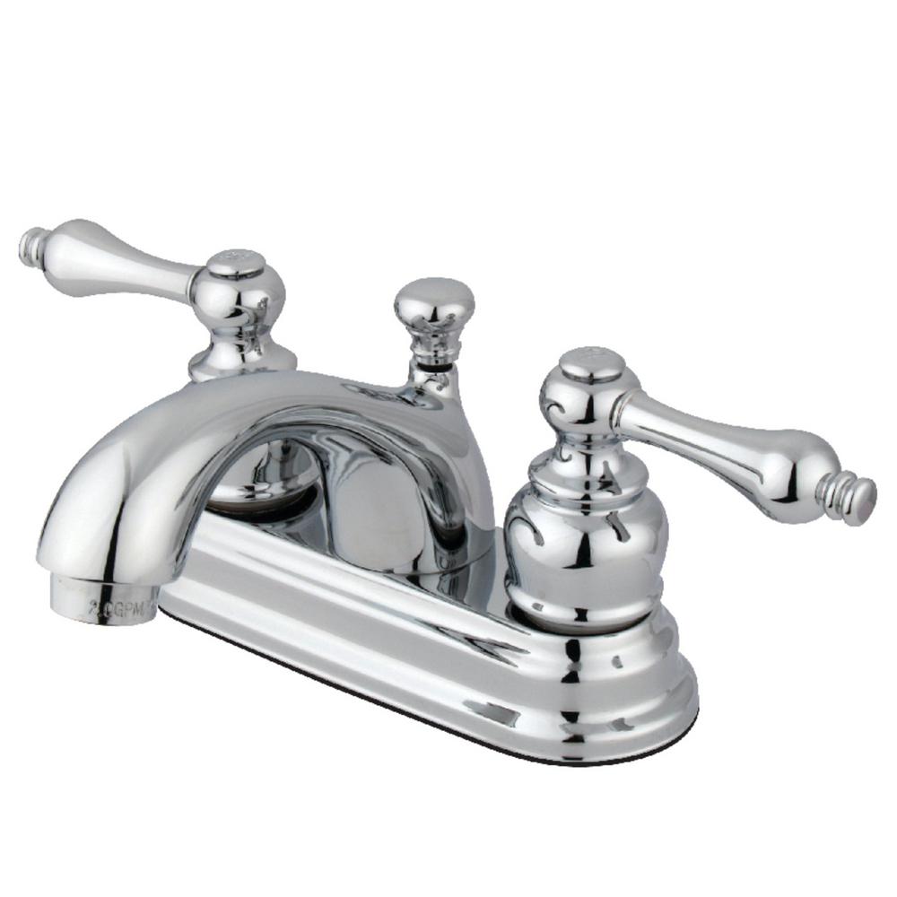Kingston Brass Vintage 4 in. Centerset 2-Handle Bathroom Faucet in