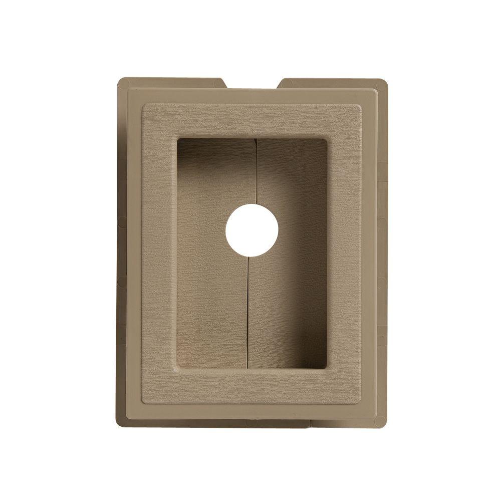 VINYL Electrical RECESS SPLIT MOUNTING BLOCK Clay 6/" X 8 1//2/" Faucet Plumbing