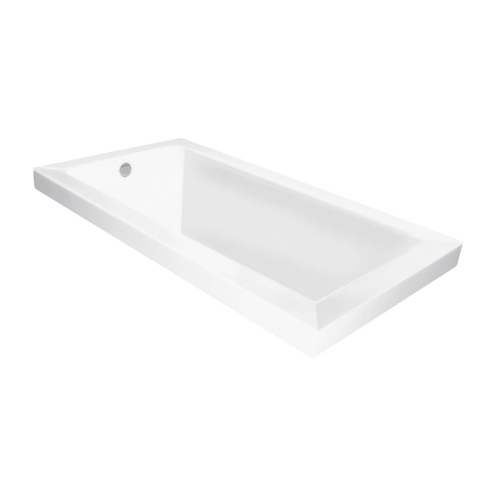 jade bath 5 ft manchester white acrylic seamless freestanding bathtub