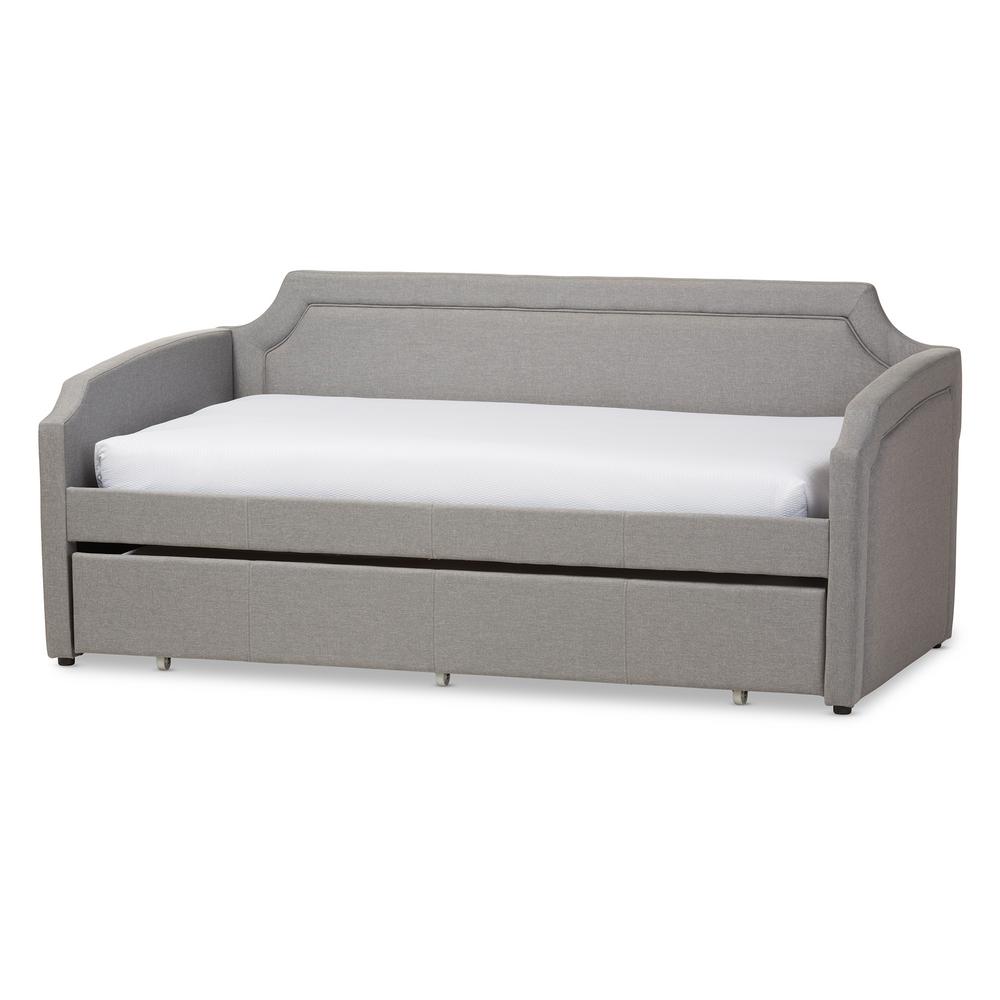 Baxton Studio Parkson Contemporary Gray Fabric Upholstered