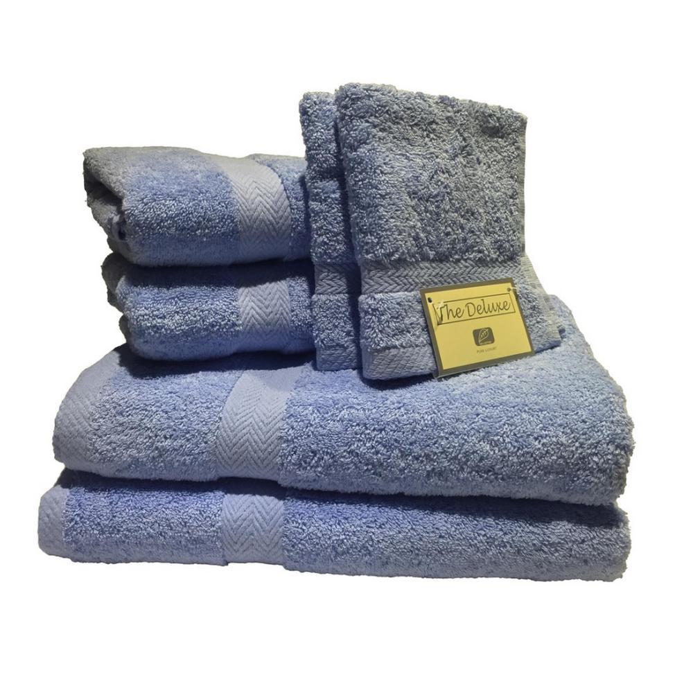 Espalma Deluxe 6Piece Cotton Terry Bath Towel Set in Ocean840470
