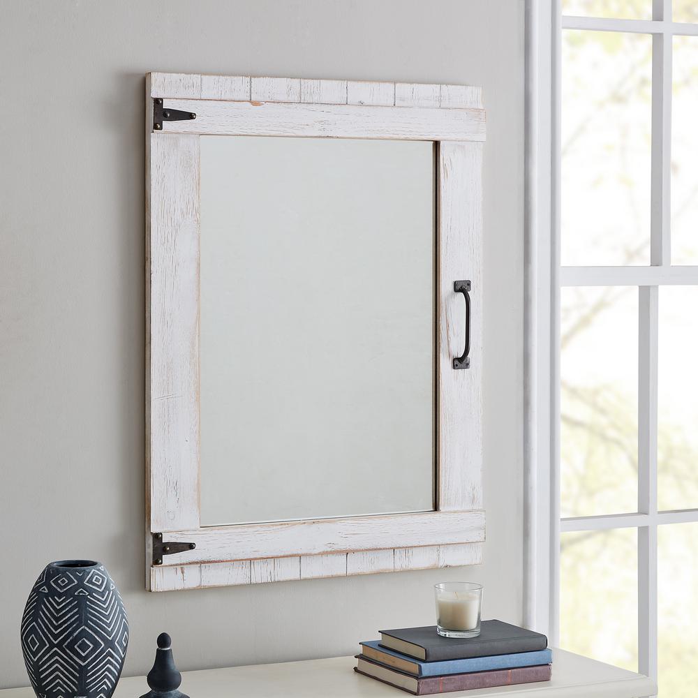 Firstime Co Cottage Rustic White Door Mirror 70110 The Home Depot