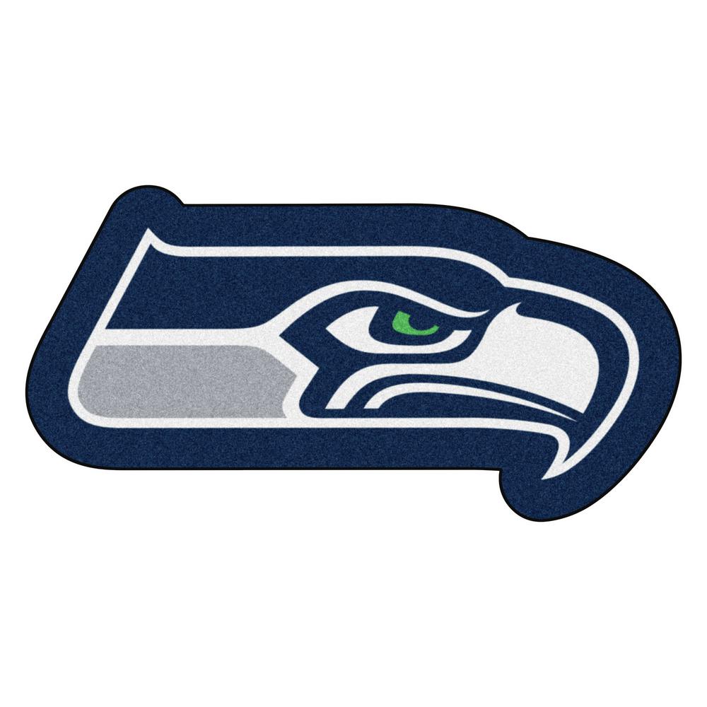 Fanmats Nfl Seattle Seahawks Mascot Mat 36 In X 18 3 In Indoor Area Rug