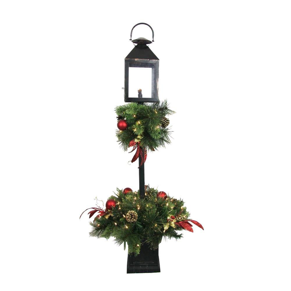 Home Accents Holiday 4 ft. Artificial Lantern Porch Tree with 70 Lights