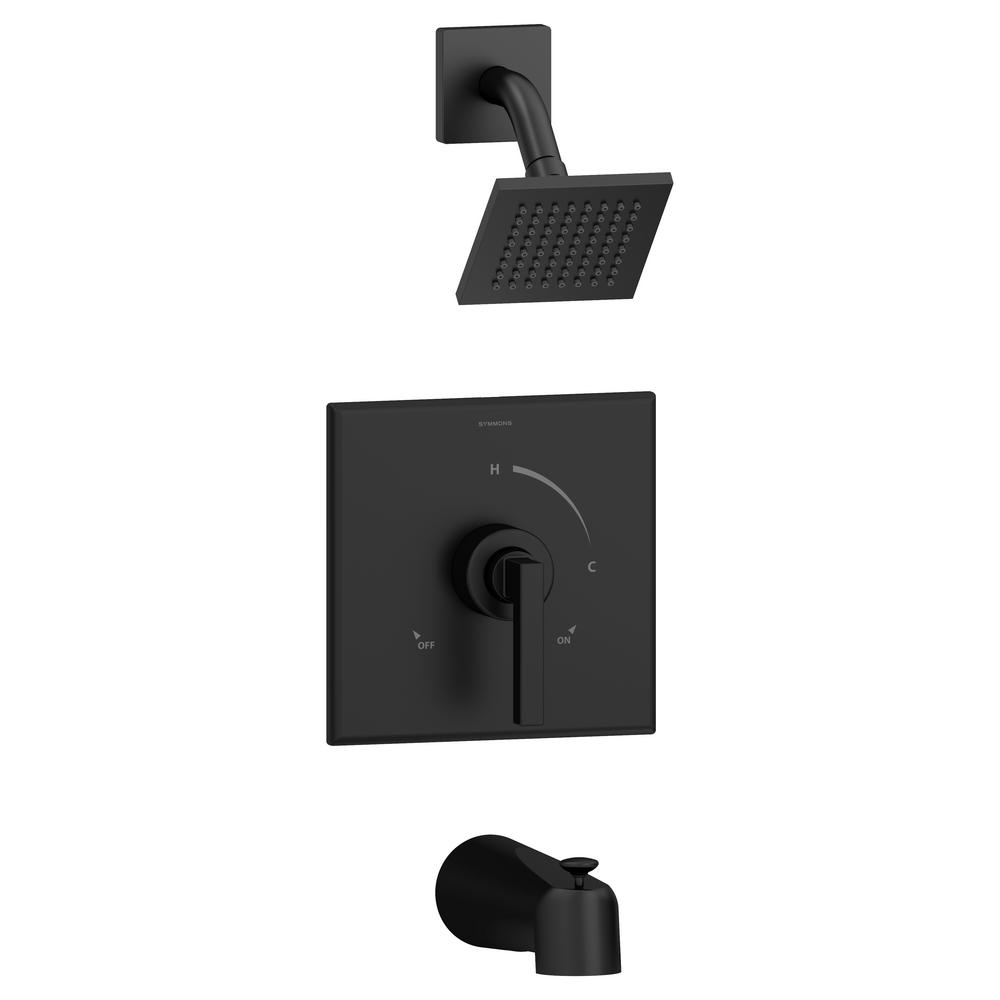 Symmons Duro 1Handle Tub/Shower Valve Trim Kit in Matte Black (Valve