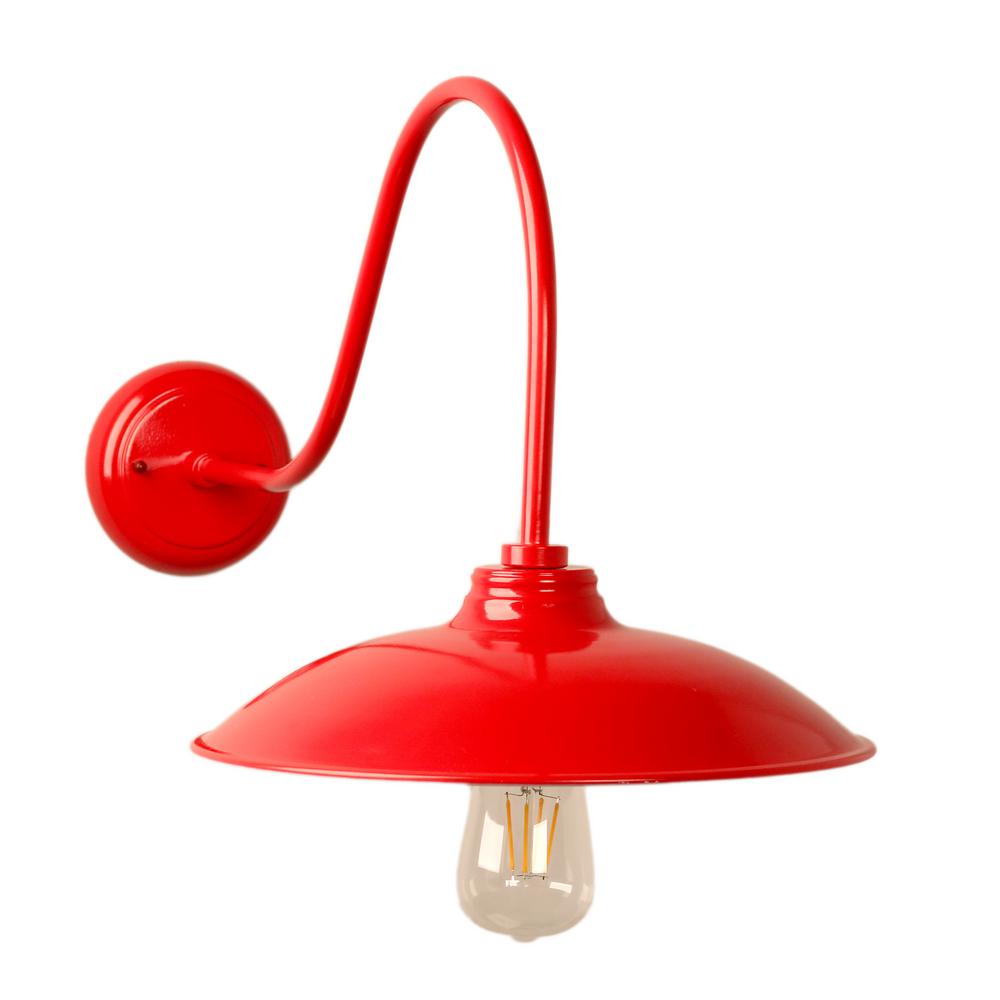 Y Decor Riley 1 Light Red Outdoor Wall Mount Sconce El980rd The Y Decor Riley 1 Light Red Outdoor Wall Mount Sconce