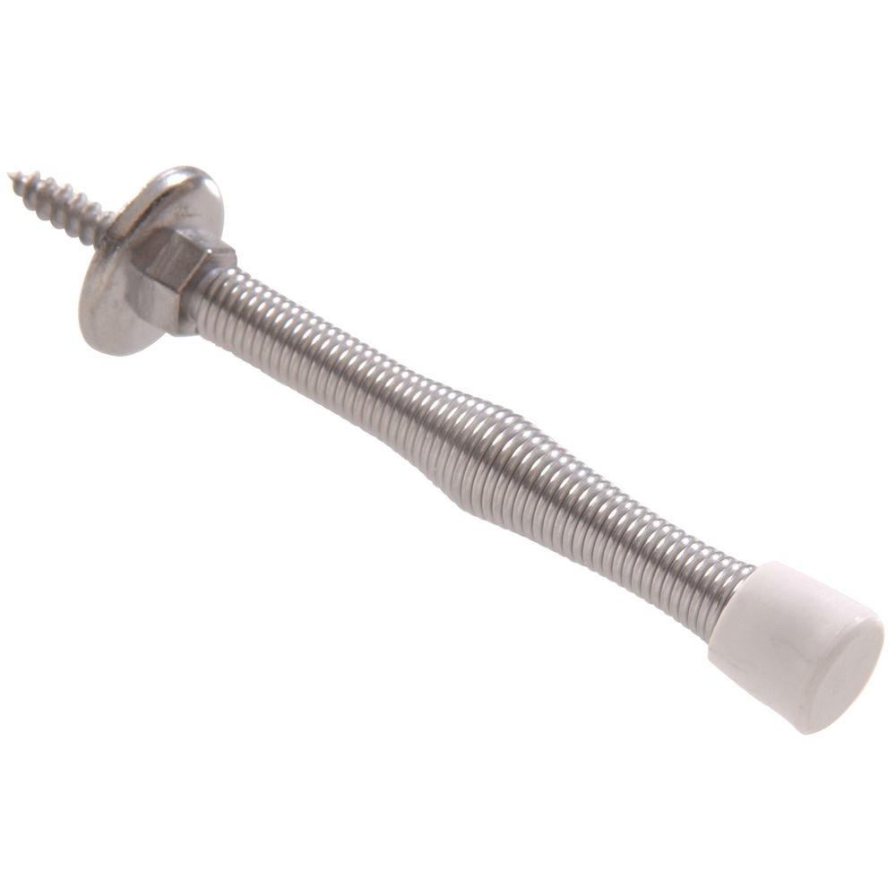 Hardware Essentials 3 In Satin Chrome Utility Spring Door Stop 5