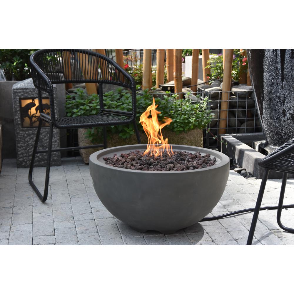Modeno Nantucket 26 In X 14 Round Concrete Natural Gas Fire - Gas Fireplace Lava Rocks Home Depot Modeno Nantucket 26 In X 14 Round Concrete Natural Gas Fire - Gas Fireplace Lava Rocks Home Depot