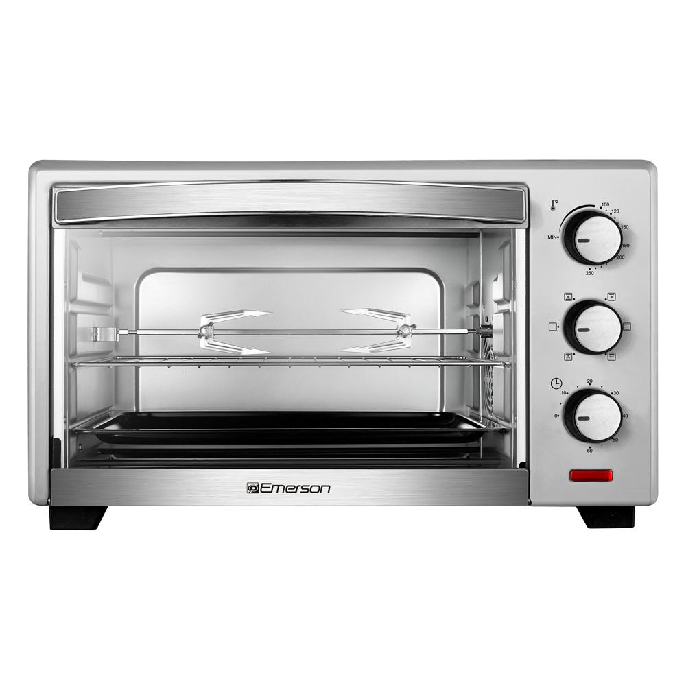 Emerson 1380 W 6 Slice Stainless Steel Convection Toaster Oven