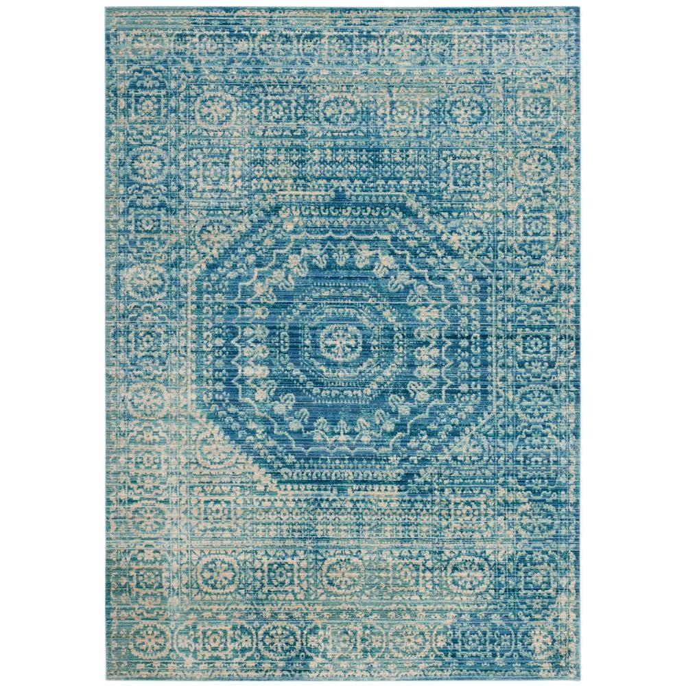 Safavieh Valencia Blue Multi 4 Ft X 6 Area Rug Val205r The Safavieh Valencia Blue Multi 4 Ft X 6 Area Rug