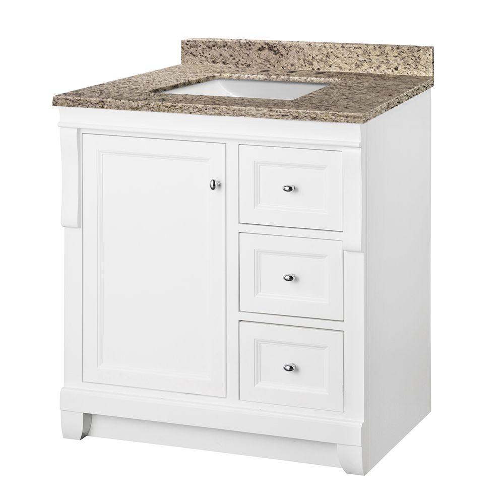 30 Inch Vanities Pegasus Bathroom Bath The Home Depot D Vanity In White With Granite