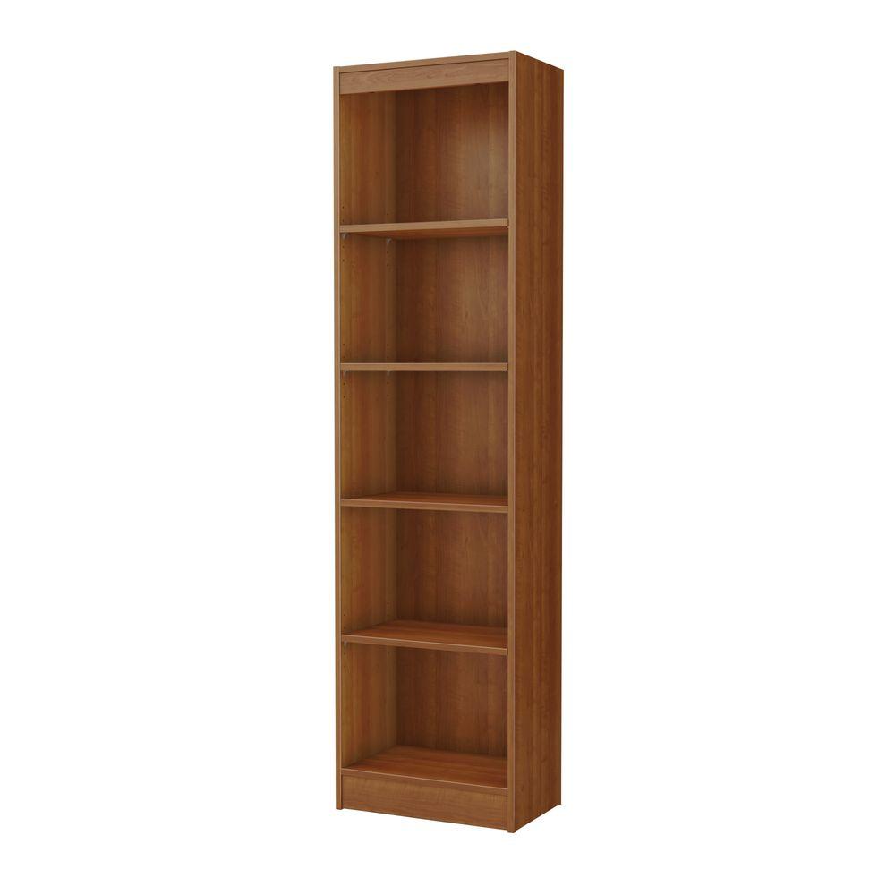 South S As 5 Shelf Bookcase In Morgan Cherry 7276758 The South S As 5 Shelf Bookcase In Morgan Cherry 7276758 The Home Depot