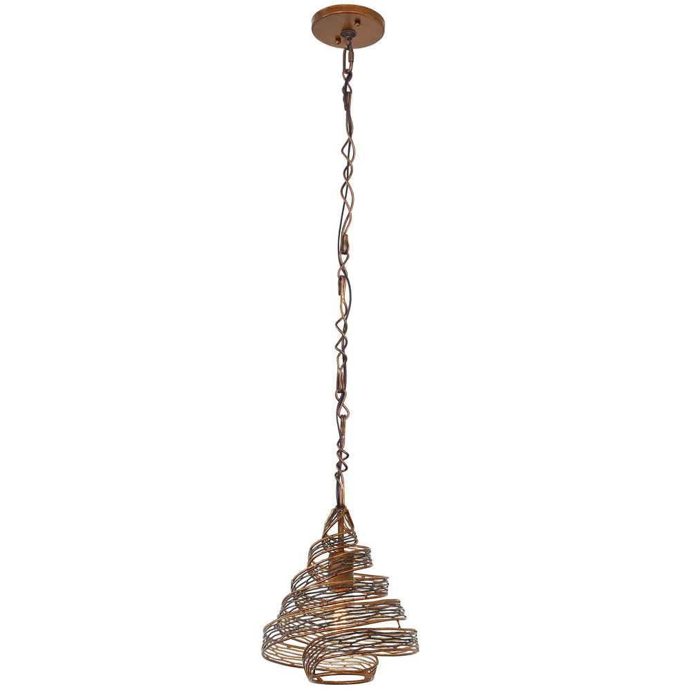 Varaluz Flow 1 Light Hammered Ore Wrapped Pendant 240p01ho The Varaluz Flow 1 Light Hammered Ore Wrapped Pendant