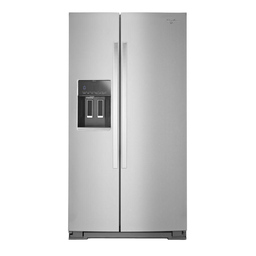 whirlpool stainless steel refrigerator