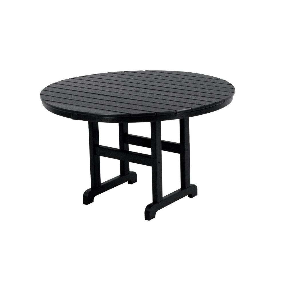 dining polywood patio table round casa cafe outdoor teak depot mesh glenbrook biscayne homedepot hover zoom