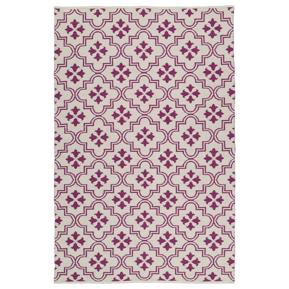 Kavka Ellis Green/Purple Indoor/Outdoor Area Rug 