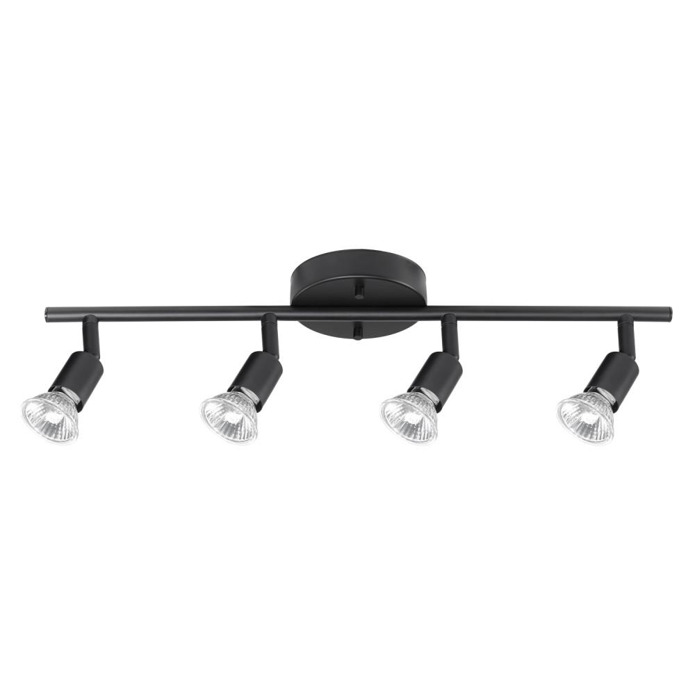 Globe Electric 50 Watt Payton 4-Light Matte Black Track Lighting