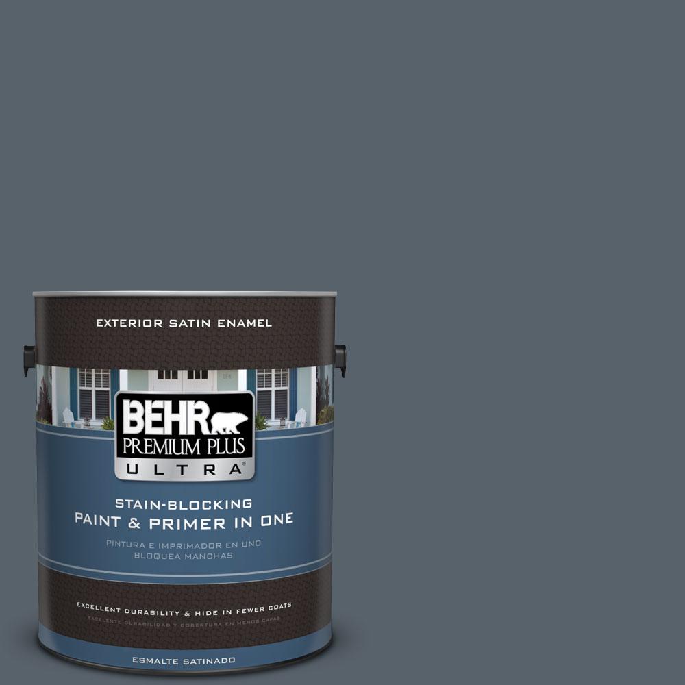 BEHR Premium Plus Ultra 1-gal. #N490-6 Calligraphy Satin Enamel ...