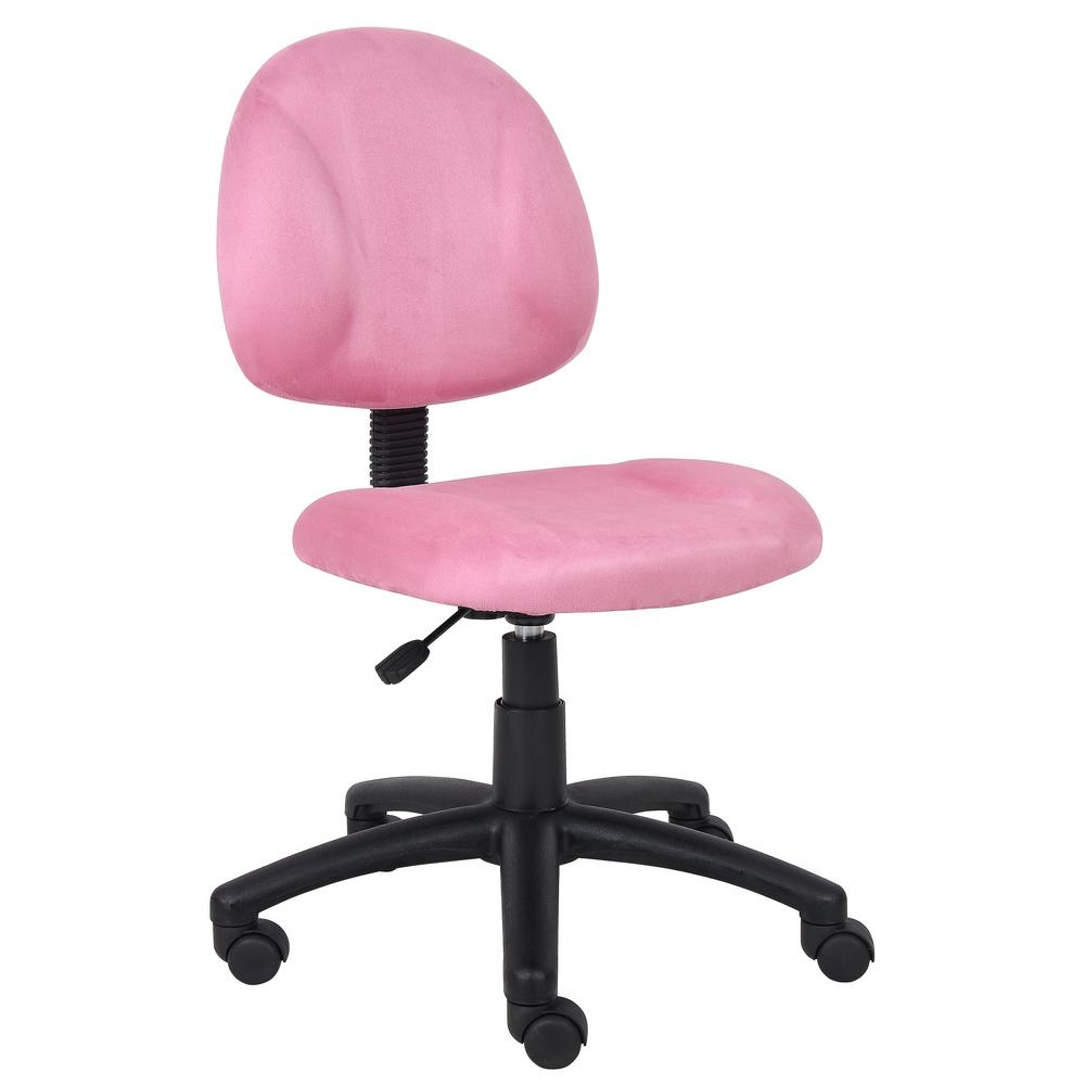 Boss Office Homepro Armless Task Chair Black Tweed Fabric Pnuematic Lift B315 Bk The Home Depot