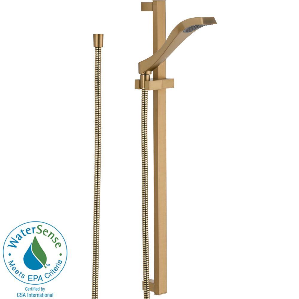 Delta Dryden 1Spray Slide Bar Hand Shower in Champagne Bronze57051CZ