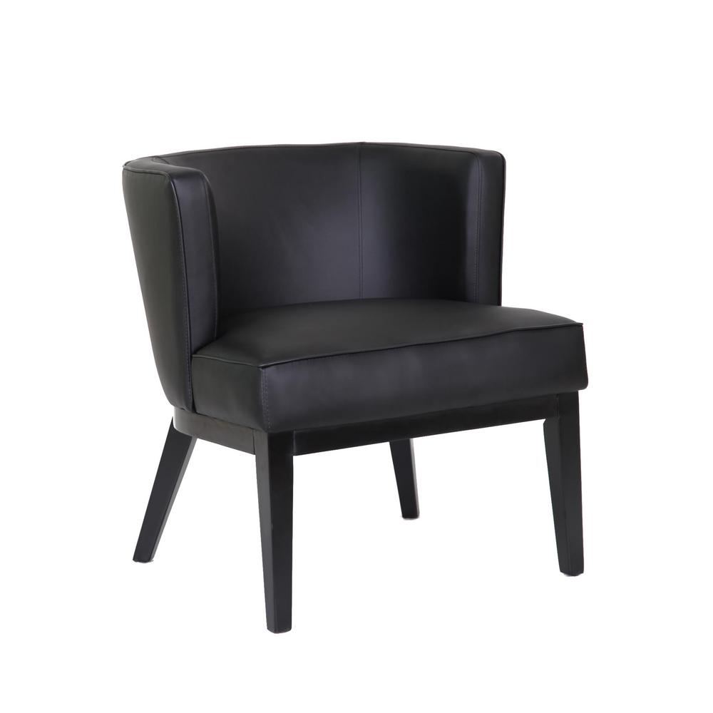 Boss Office Ava Black Accent Chair B529bk Bk The Home Depot