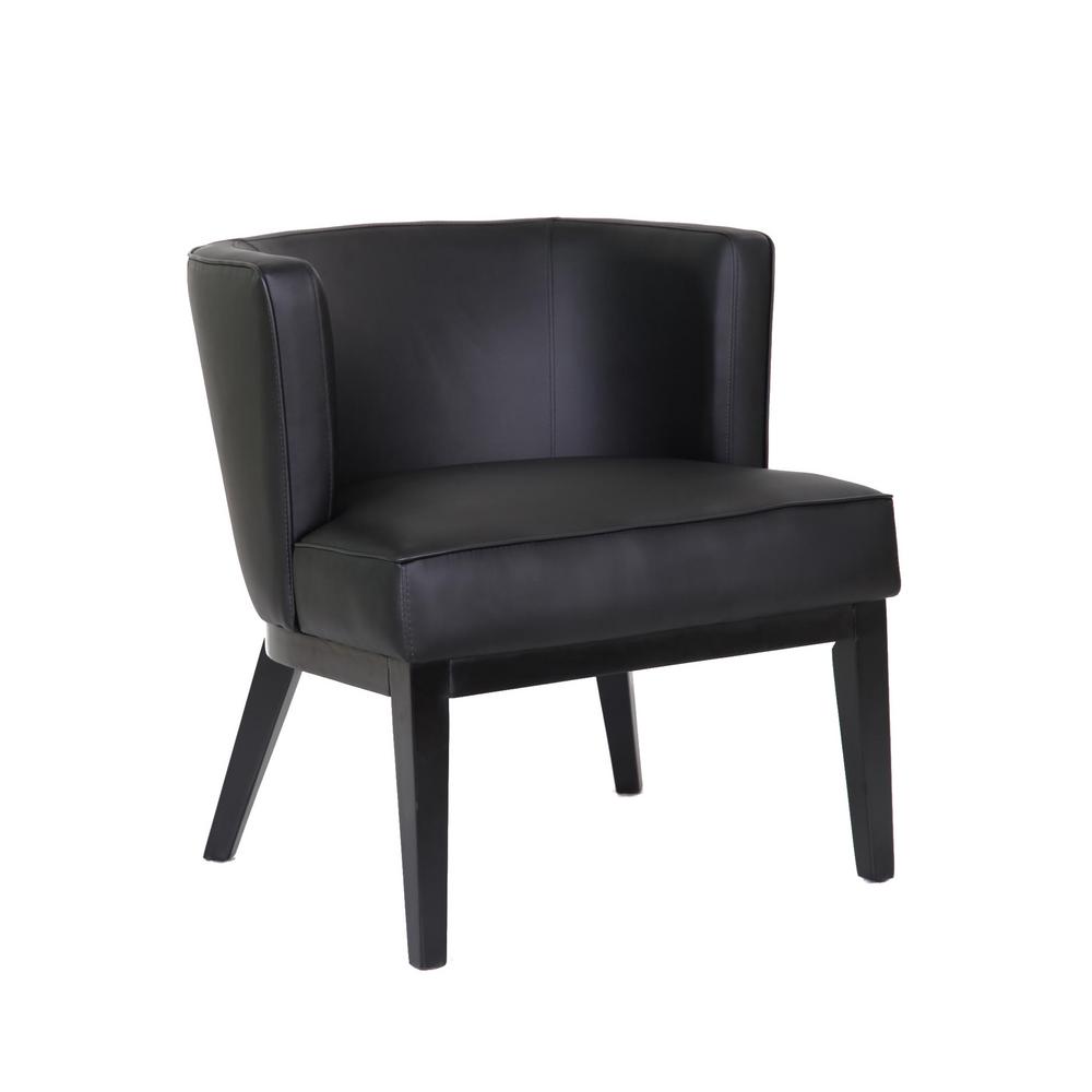 black accent chair