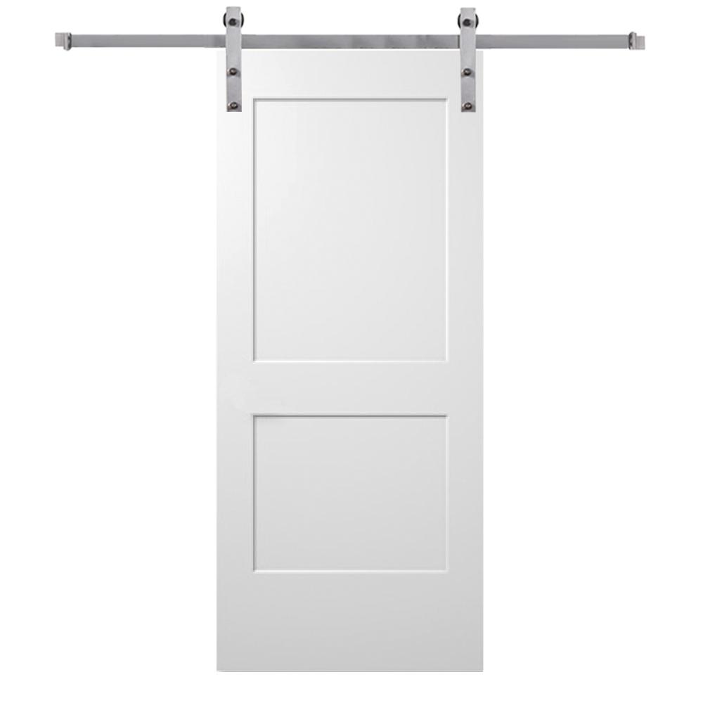 MMI Door 32 in. x 80 in. Smooth Monroe Primed Composite Barn Door with