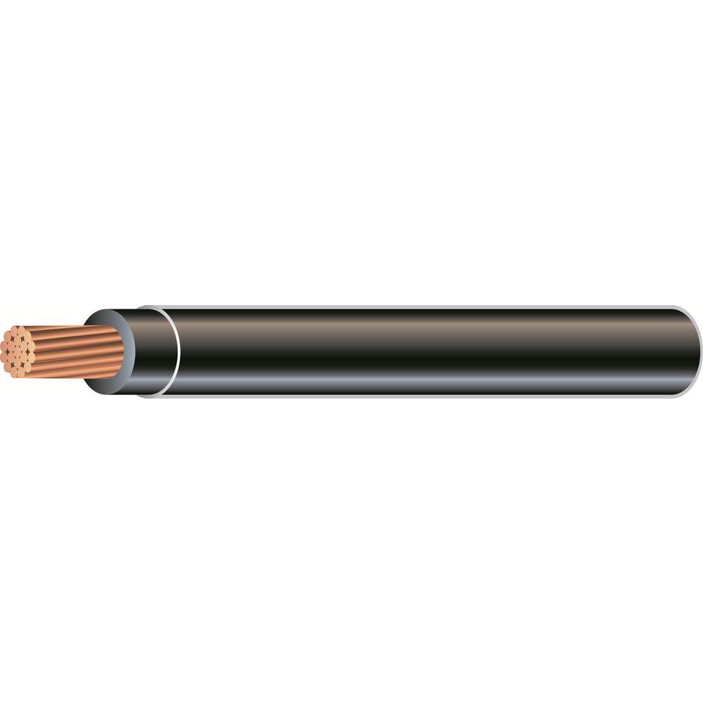 Southwire Building Wire 500 ft 2-Gauge Stranded Heat Resistant Jacketed Black