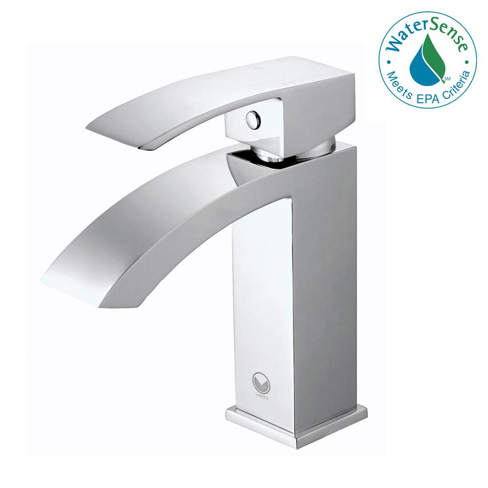 Vigo Noma Single Hole Single Handle Bathroom Faucet In Chrome With Deck Plate Vg01009chk1 The 0722