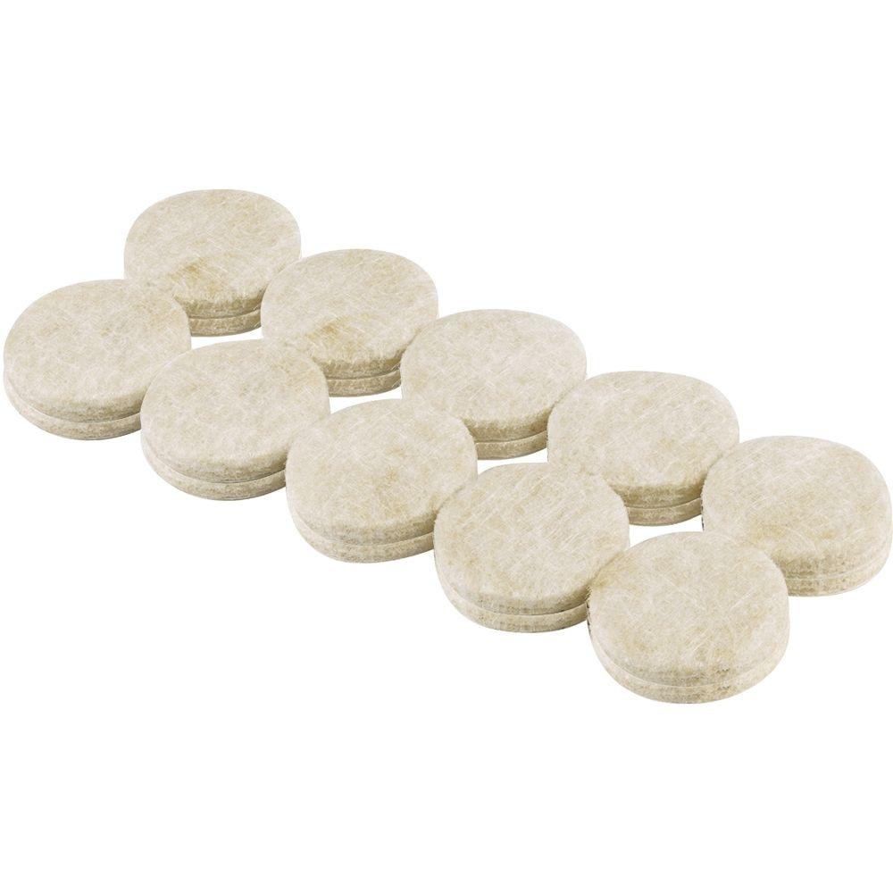 Glides Furniture Accessories Replacement 3 4 In Heavy Duty Self Adhesive Felt Pads 20 Per