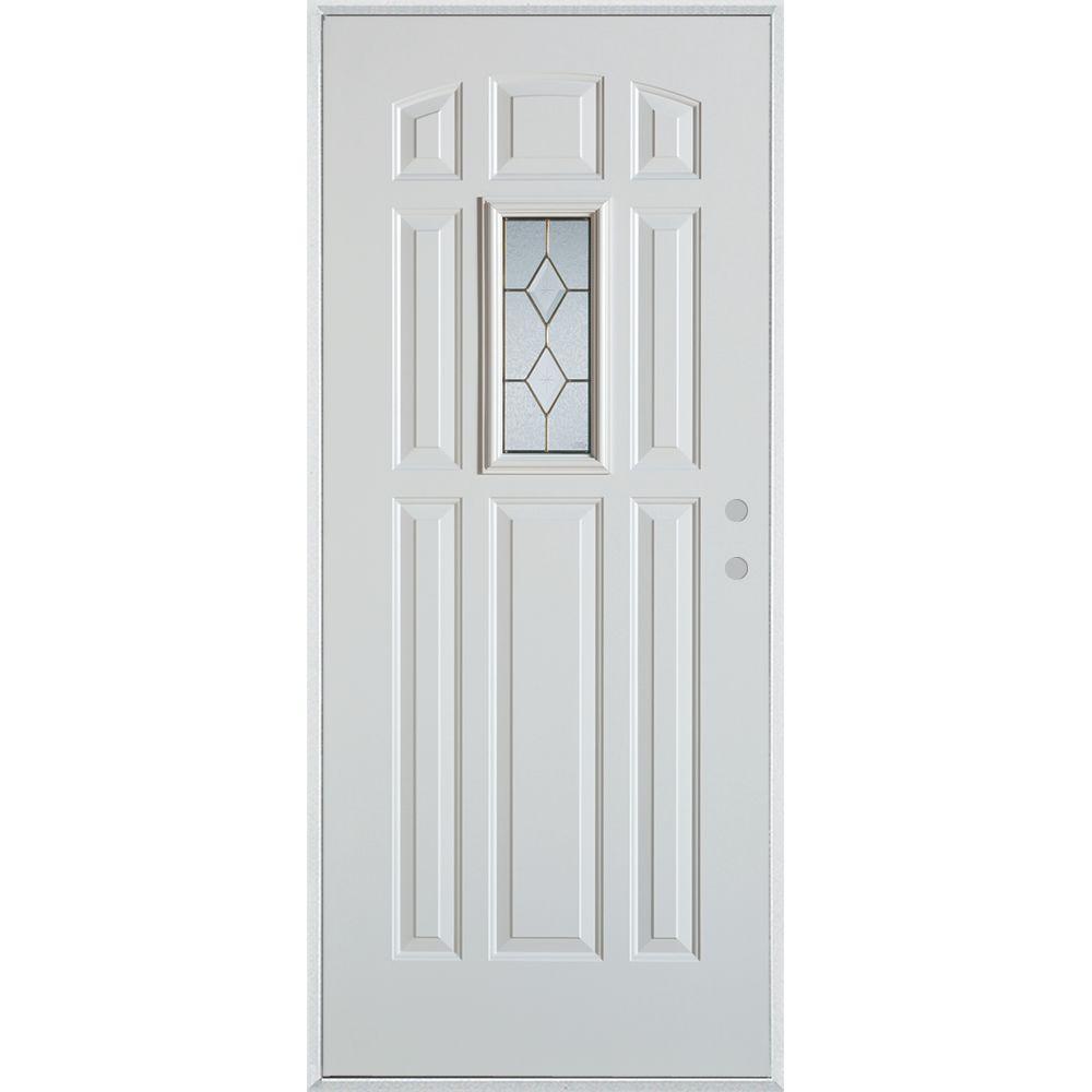 Stanley Doors 32 in. x 80 in. Geometric Zinc Rectangular 1