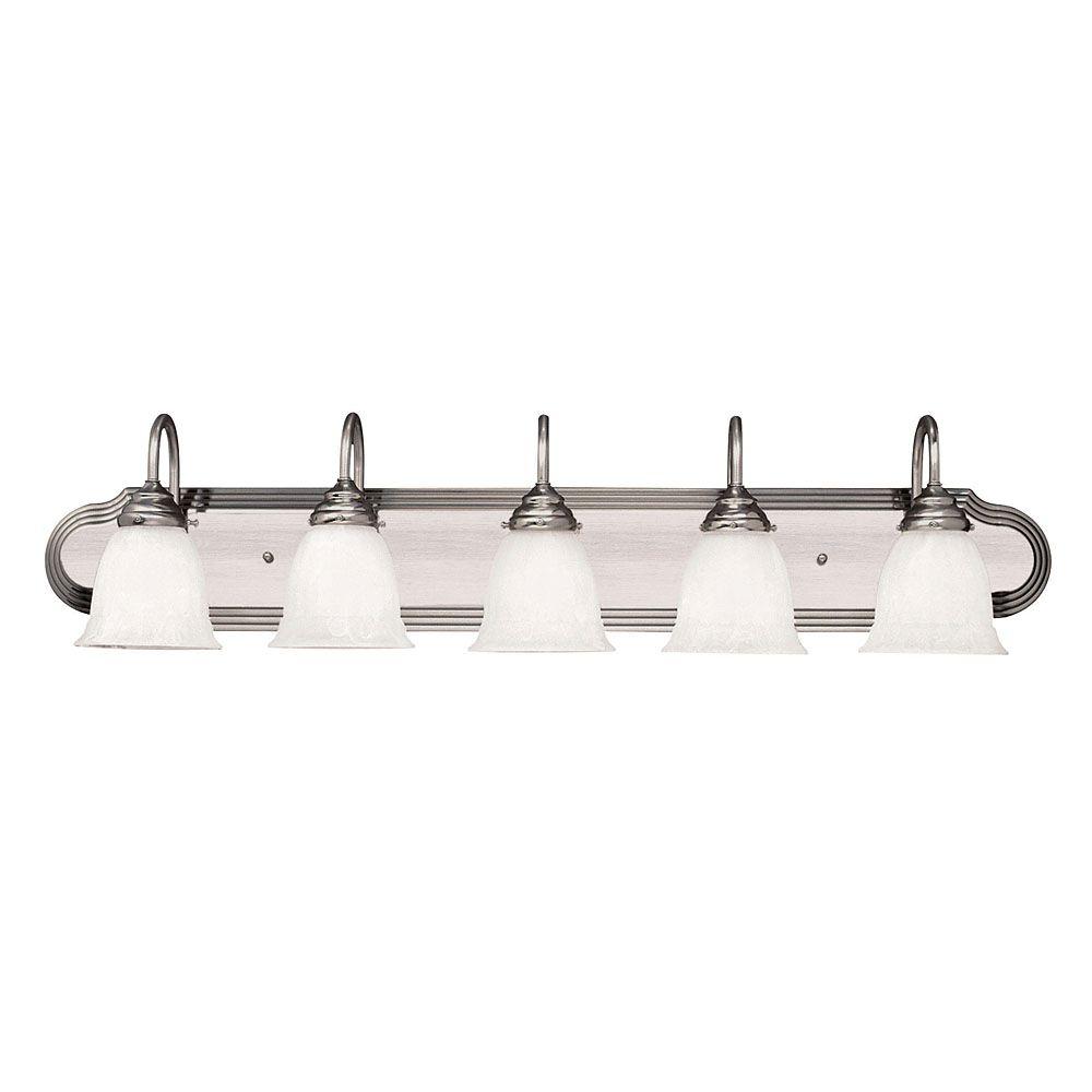 Progress Lighting Archie Collection 4Light Antique Nickel Vanity Light