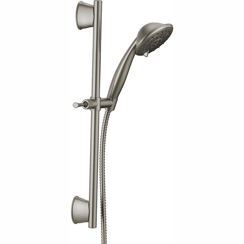Delta Porter 3Spray Wall Bar Shower Kit in SpotShield Brushed Nickel