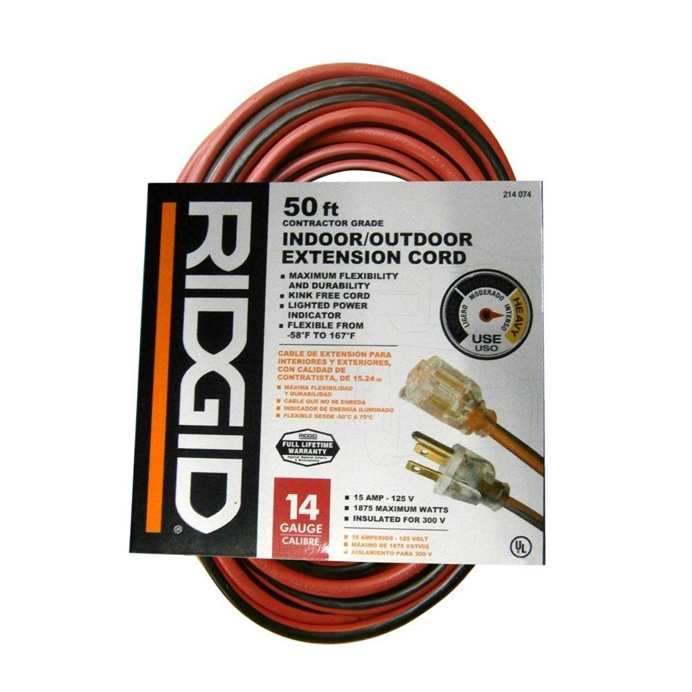 100 ft. 14/3 Extension Cord-AW62609 - The Home Depot