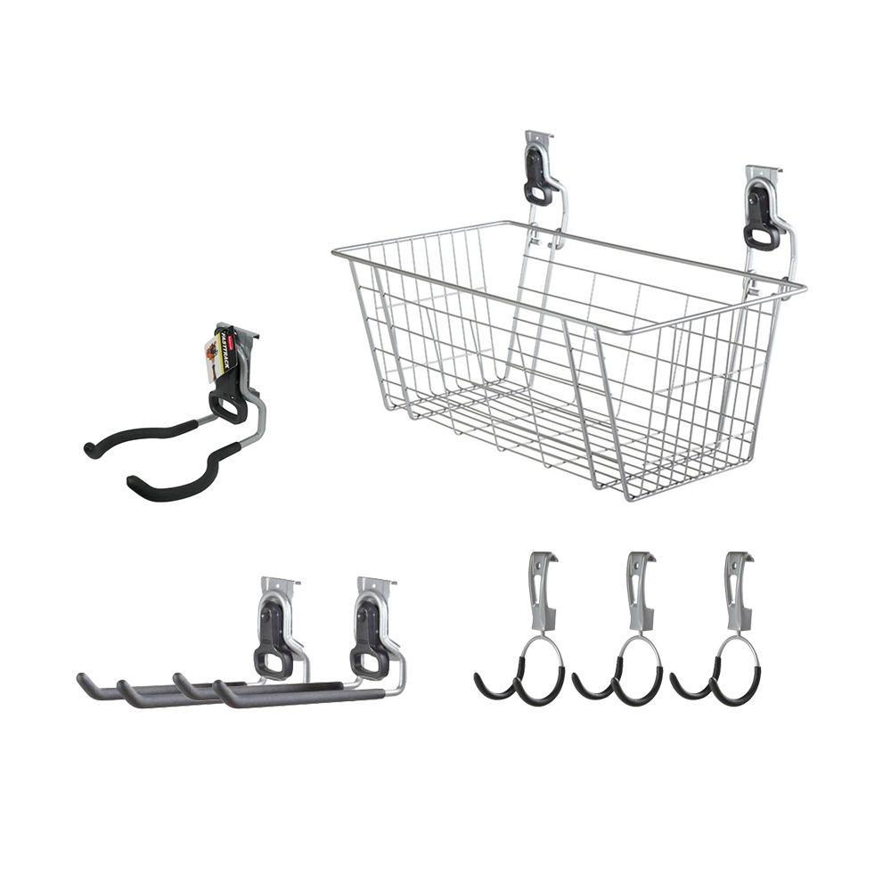 Rubbermaid FastTrack Garage Rail Accessory Starter Kit (7Piece