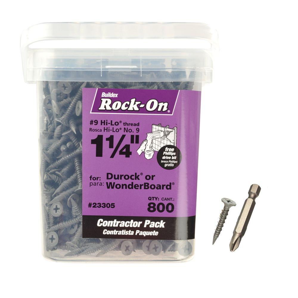 RockOn 9 x 11/4 in. Phillips High Low Threaded WaferHead Cement