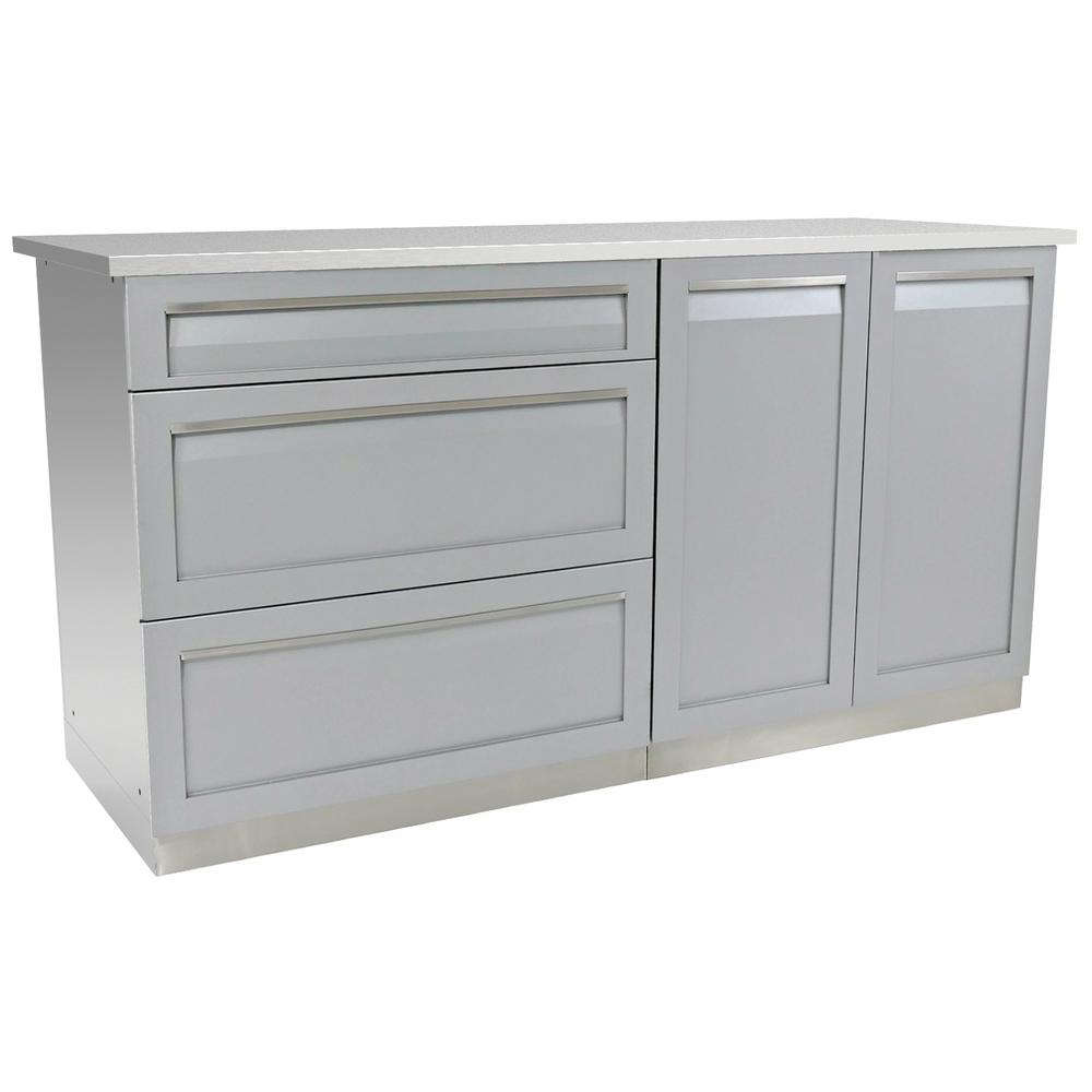Outdoor Kitchen Storage Kitchens The Home Depot Stainless Steel