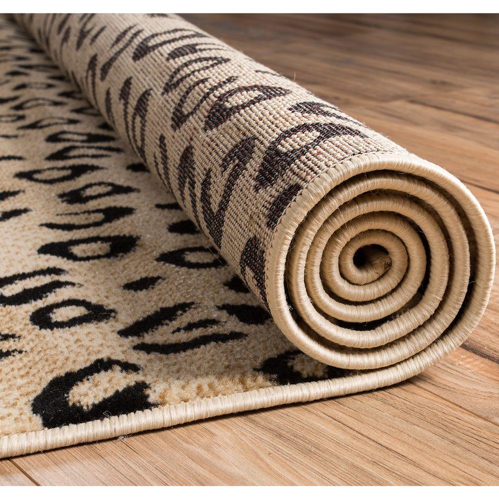 Well Woven Dulcet Leopard Black 5 Ft X 7 Modern Animal Print Area Rug 19535 The Home Depot - Leopard Print Round Area Rug Well Woven Dulcet Leopard Black 5 Ft X 7 Modern Animal Print Area Rug 19535 The Home Depot - Leopard Print Round Area Rug