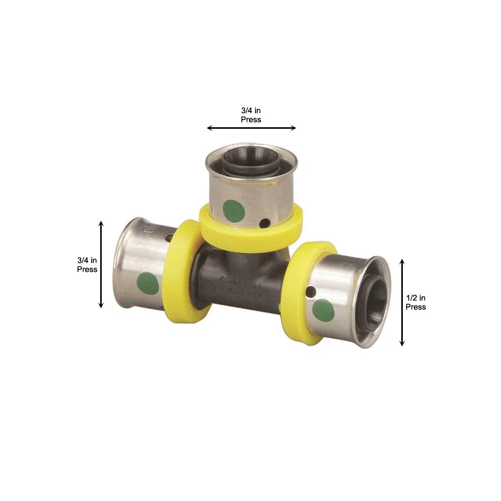 Viega PureFlow Press Tee Polymer P1: 11//4; 49774 5//Each