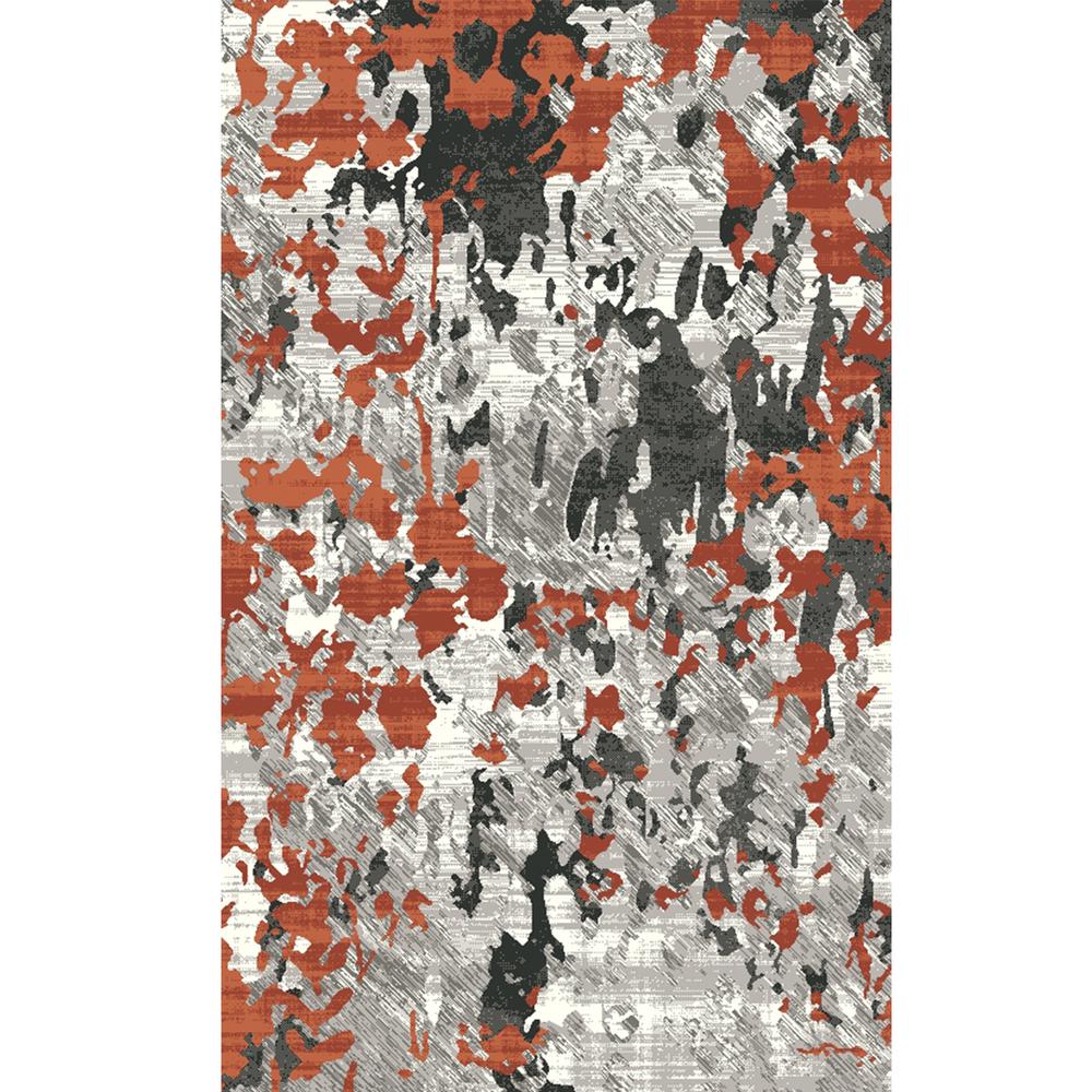 Pyramid Home Decor Pierre Cardin Collection Grey Orange Oriented 8 Pierre Cardin Collection Grey Orange Oriented 8 Ft X 10 Modern Abstract Design Area Rug