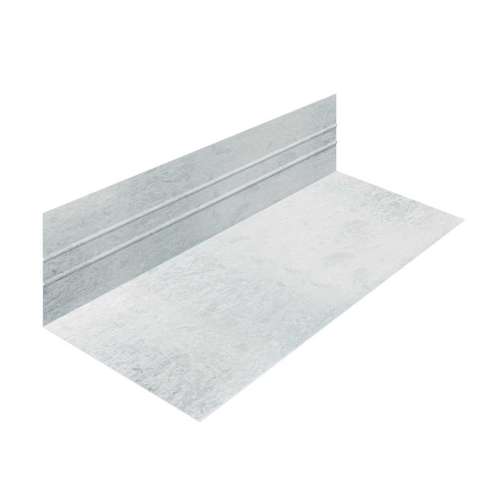 Gibraltar Building Products 3 in. x 5 in. x 10 ft. Galvanized Steel 90Degree LFlashing02043R